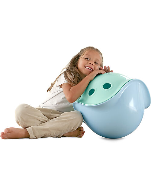 Moluk Bilibo Toy - Innovative, Versatile & Multi Award-winning (BPA, phthalate, latex free) Ice Blue Balance Toys_