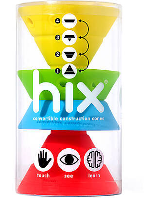 Moluk Hix Tropic - Convertible Construction Cones in Silicone - Yellow/Green/Blue/Red Story Making Games