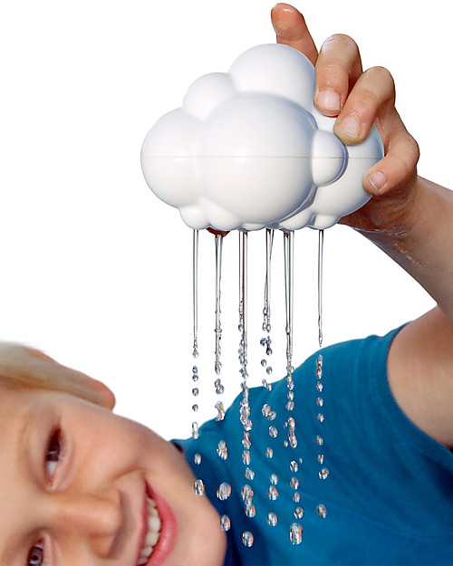 Moluk Pluï Rain Cloud Bath Toy - White (free of BPA, phthalates, latex) Bath Toys
