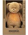 Moonie Bear Plush 2.0 with Natural Sounds, Classical Music, and Adjustable Light - Cappuccino - GOTS and Oeko-Tex Certified Nightlights