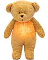 Moonie Bear Plush 2.0 with Natural Sounds, Classical Music, and Adjustable Light - Honey - GOTS and Oeko-Tex Certified Nightlights