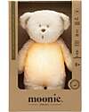 Moonie Bear Plush 2.0 with Natural Sounds, Classical Music, and Adjustable Light - Polar - GOTS and Oeko-Tex Certified Nightlights