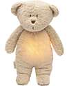 Moonie Bear Plush 2.0 with Natural Sounds, Classical Music, and Adjustable Light - Sand - GOTS and Oeko-Tex Certified Nightlights