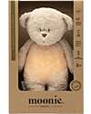 Moonie Bear Plush 2.0 with Natural Sounds, Classical Music, and Adjustable Light - Sand - GOTS and Oeko-Tex Certified Nightlights