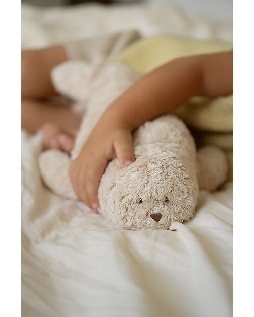 Moonie Bear Plush 2.0 with Natural Sounds, Classical Music, and Adjustable Light - Sand - GOTS and Oeko-Tex Certified Soft Toys