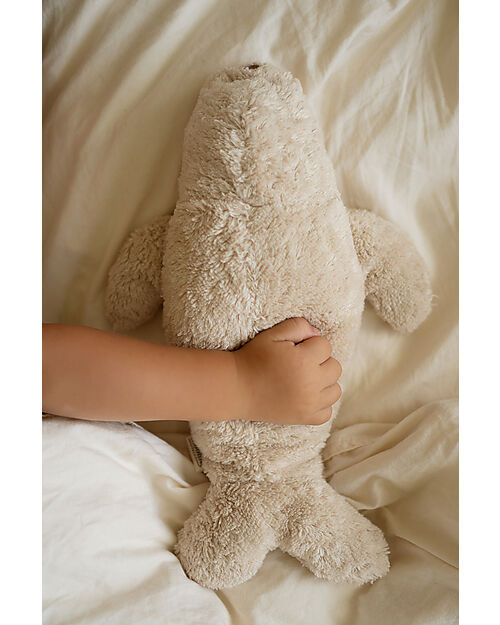 Moonie Bear Plush 2.0 with Natural Sounds, Classical Music, and Adjustable Light - Sand - GOTS and Oeko-Tex Certified Soft Toys