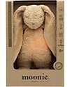 Moonie Bunny Plush 2.0 with Natural Sounds, Classical Music, and Adjustable Light - Cappuccino - GOTS and Oeko-Tex Certified Nightlights