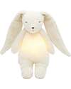 Moonie Bunny Plush 2.0 with Natural Sounds, Classical Music, and Adjustable Light - Polar - GOTS and Oeko-Tex Certified Nightlights