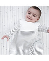 Mori Light Sleeping Bag 0.5 Tog, Grey Stripes - 0-2 years, organic bamboo + cotton Sleeping Bags