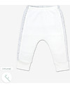 Mori Yoga Baby Pants, White & Grey - Bamboo and organic cotton Trousers
