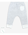 Mori Yoga Baby Pants, White & Grey - Bamboo and organic cotton Trousers