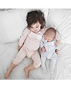 Mori Zip-Up Sleepsuit, Blue Stripes - Bamboo and organic cotton Pyjamas