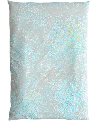 Motomo Baby Duvet Cover Set "Petals", Azure - 70x100 cm - Organic cotton Duvet Sets
