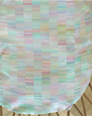 Motomo Play Pad "Pastels", Rainbow -100x137 cm - organic cotton Playmats