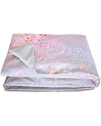 Motomo Play Pad "Petals", Pink -100x137 cm - organic cotton Playmats