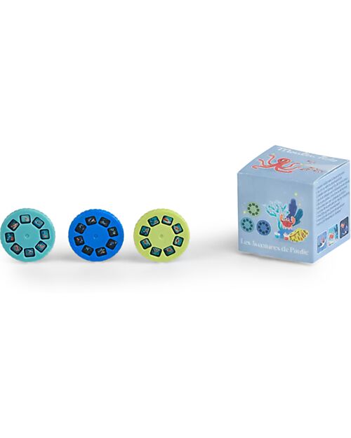 Moulin Roty 3 Discs of 8 Slides for Moulin Roty Flashlight Projecting  Stories -   Paulie's Adventures Story Making Games