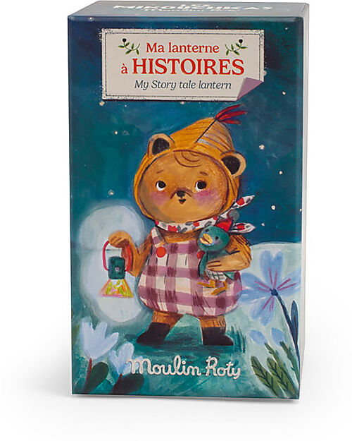 Moulin Roty 3 in 1 Storyteller Lantern - Les Minouchkas - 32 Images to Project Story Making Games