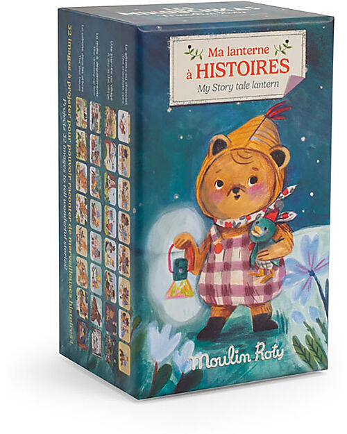 Moulin Roty 3 in 1 Storyteller Lantern - Les Minouchkas - 32 Images to Project Story Making Games