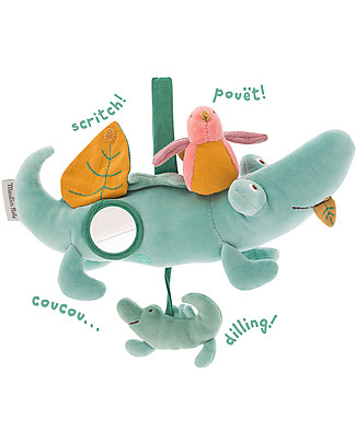 Moulin Roty Activity Crocodile - Sous Mon Baobab - Develop Baby's Senses Newborn Toys