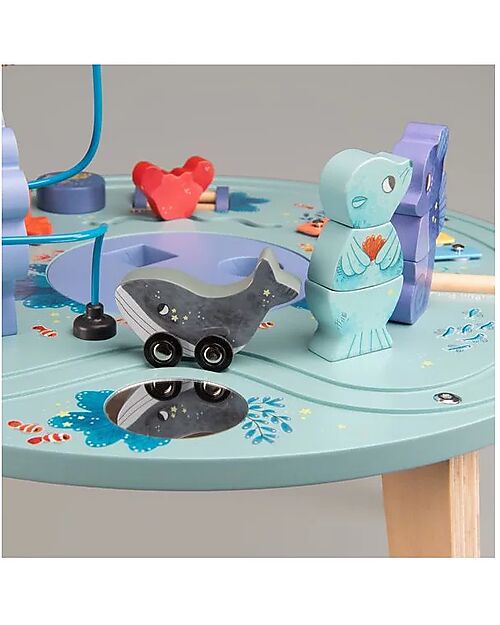 Moulin Roty Activity Table - Les Aventures de Paulie - Wood Wooden Stacking Toys