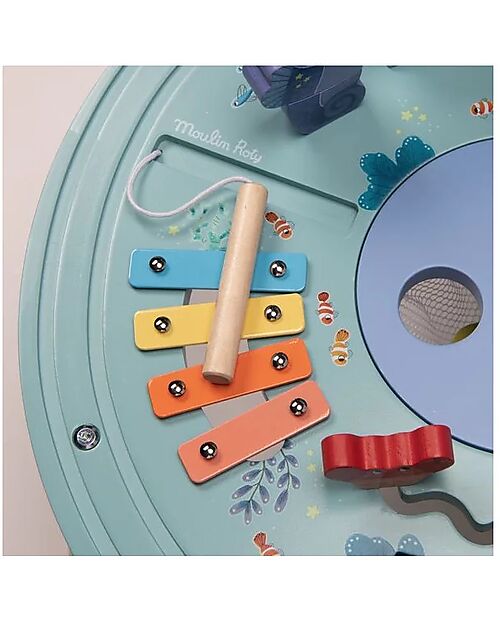 Moulin Roty Activity Table - Les Aventures de Paulie - Wood Wooden Stacking Toys