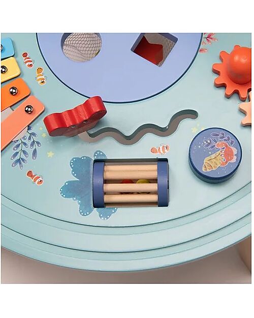 Moulin Roty Activity Table - Les Aventures de Paulie - Wood Wooden Stacking Toys