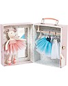 Moulin Roty Ballerina Suitcase, il était une Fois - Tutus and Soft Toy included Dolls Accessories