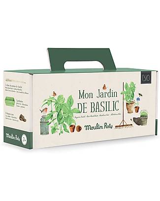 Moulin Roty Basil Growing Kit - The Mill Garden - Organic Agriculture Gardening Toys