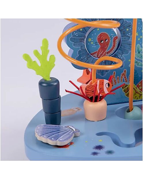 Moulin Roty Bead Maze - Les Aventures de Paulie - Wood Wooden Stacking Toys