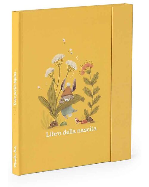 Moulin Roty Birth Book 80 Pages - Trois Petits Lapins - 19.5x24 cm Baby's First Albums