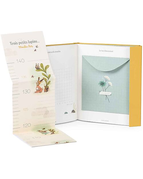 Moulin Roty Birth Book 80 Pages - Trois Petits Lapins - 19.5x24 cm Baby's First Albums