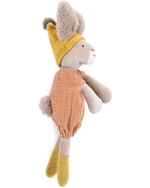 Moulin Roty Bunny Soft Toy - Clay - Oeko-Tex Cotton Puppets