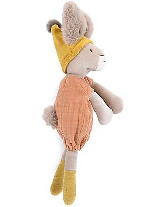 Moulin Roty Bunny Soft Toy - Clay - Oeko-Tex Cotton Puppets
