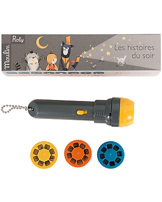 Moulin Roty Cats Storybook Torch, Les Moustaches - So Funny! Creative Toys