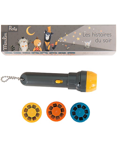 Moulin Roty Cats Storybook Torch, Les Moustaches - So Funny! Story Making Games