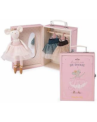 Moulin Roty Dancing Mouse with Tutu - La Petite École de Danse Puppets