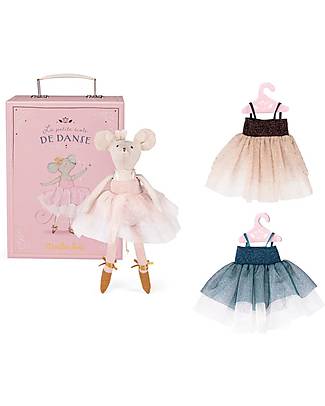 Moulin Roty Dancing Mouse with Tutu - La Petite École de Danse Puppets