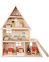 Moulin Roty Doll House, La Grande Famille - with Forniture Dolls Houses