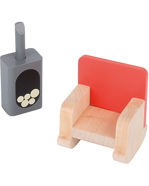 Moulin Roty Doll House, La Grande Famille - with Forniture Dolls Houses