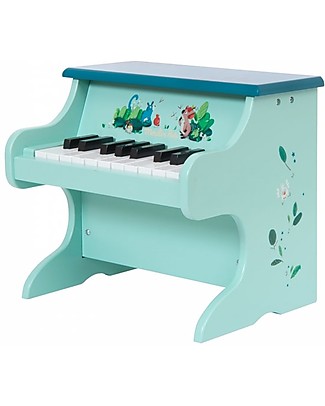 Moulin Roty Electric Piano - dans la Jungle - with 6 Scores Musical Instruments