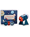 Moulin Roty Explorer's Projector - Includes 4 Discs of 8 Slides - Discover Space and the Constellations! Story Making Games