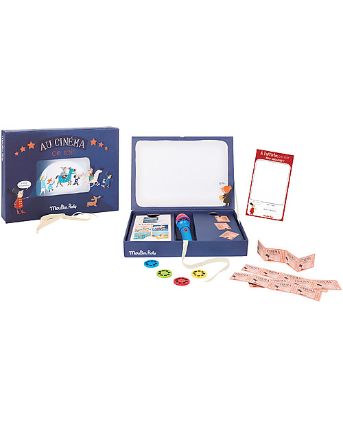 Moulin Roty Film Cinema Box - Les Histoires du Soir - 5 Lovely Fairy Tales! Story Making Games