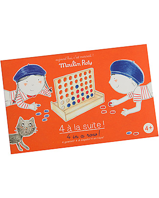 Moulin Roty Four in a Row - Aujourd'hui c'est Mercredi - Wood Board Games