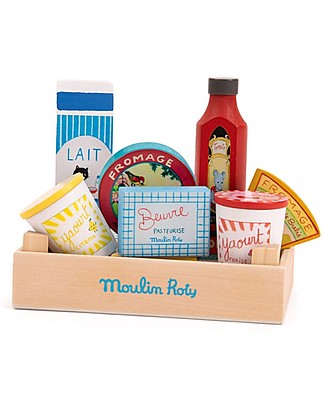 Moulin Roty Fresh Product Set - Fun and Eco-friendly Wooden Food