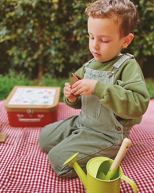 Moulin Roty Gardener's Case, Le Jardin - 9 Accessories Included! unisex  (bambini)
