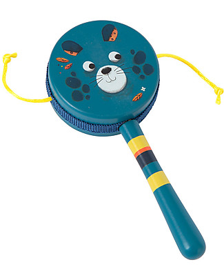 Moulin Roty Handle Drum - dans la Jungle - Spin it! Musical Instruments