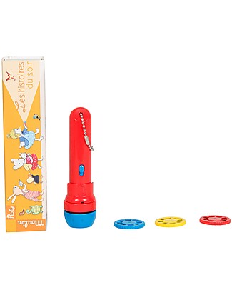 Moulin Roty Little Animals Storybook Torch, La Grande Famille - to Create Lovely Fairy Tales! Creative Toys