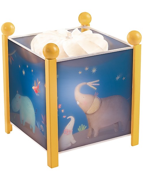 Moulin Roty Magic Lantern, Les Papoum - Casts Many Animals! Bedside Lamps