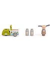 Moulin Roty Milkman Motorcycle - La Grande Famille - Wooden Toy Wooden Toy Cars, Trains & Trucks