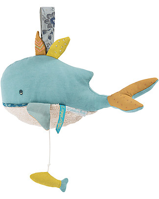 Moulin Roty Musical Josephine Whale, Le Voyage d'Olga - 25 cm Rattles